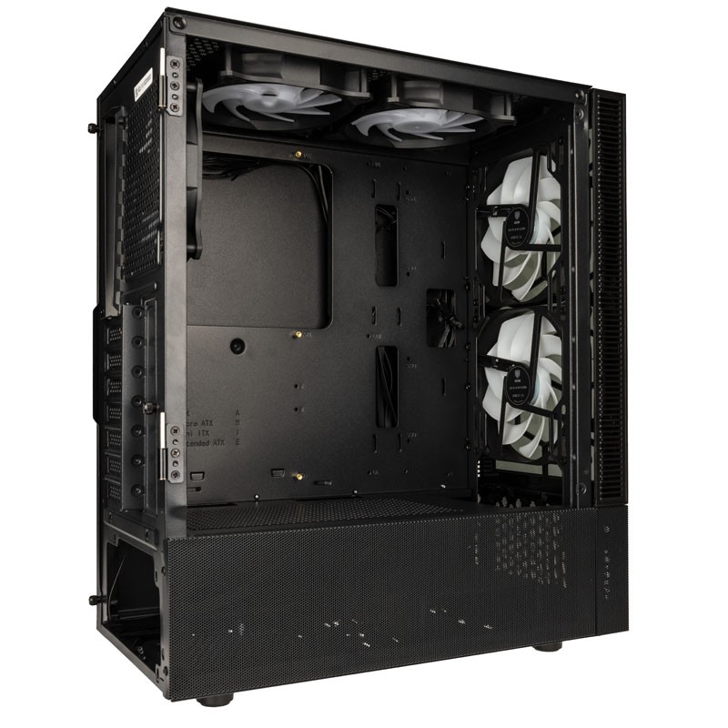 Buy Kolink Observatory MX Glass ARGB Mid-Tower Case - Black - 5 ARGB Fans Included in Cyprus, Nicosia, Limassol, Larnaka, Pafos