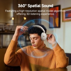 Buy QCY H3 PRO Headset - H3 PRO - Black, 40mm drivers, LDAC Hi-Res Audio, ANC, W... in Cyprus, Nicosia, Limassol, Larnaka, Pafos