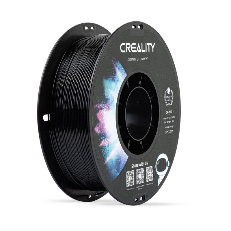 Buy Creality CR-PETG Black 3D Printer Filament, Hard Glossy, Tensile 49MPa, 1 kg... in Cyprus, Nicosia, Limassol, Larnaka, Pafos