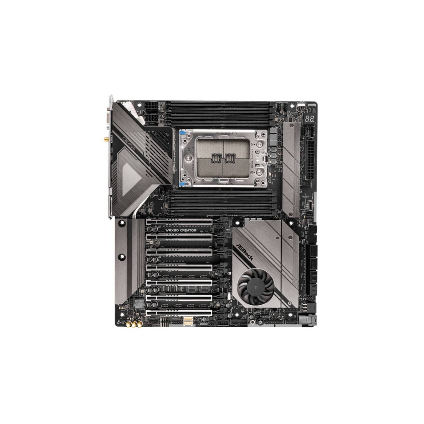 ASRock WRX80 Creator WRX8 R2.0 - Workstation Motherboard, 14-Layer PCB, 2oz Copper, Dr.MOS Power