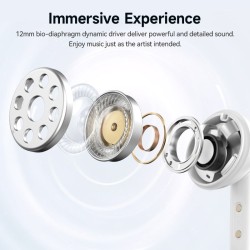 Buy QCY Melobuds N50 ANC Black - N50 - 45dB ANC, TWS, 6 mic ENC, IPX4, BT5.4 in Cyprus, Nicosia, Limassol, Larnaka, Pafos