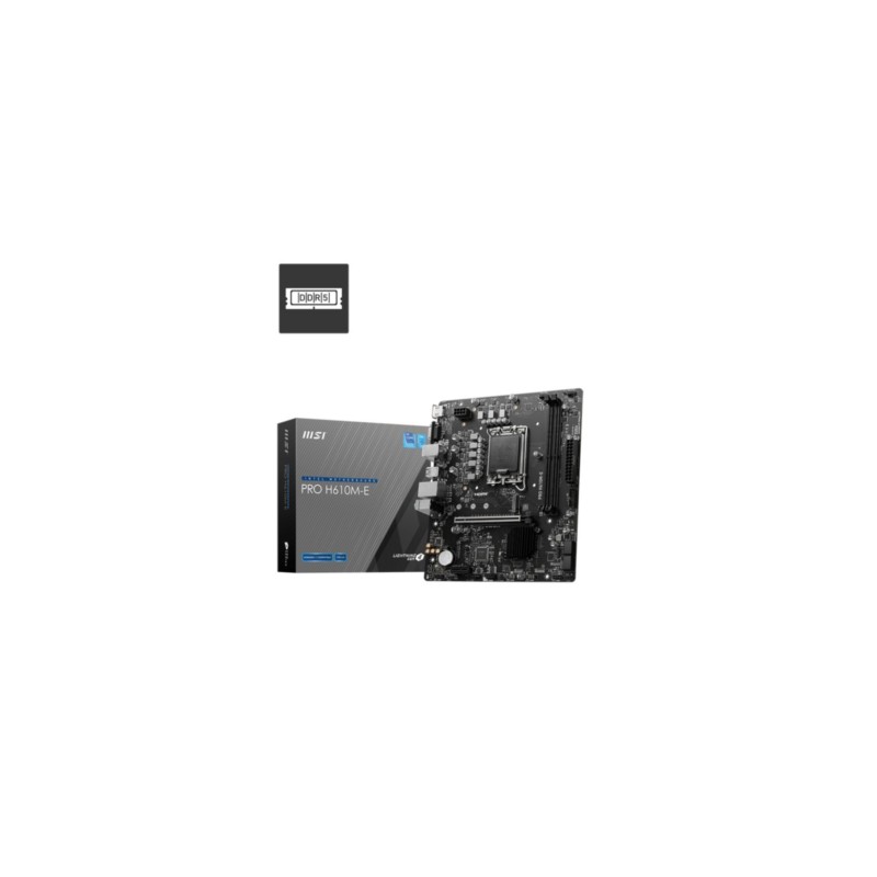 Buy MSI PRO H610M-E - LGA1700 Micro-ATX Motherboard, Intel H610, PCIe 4.0, Up to... in Cyprus, Nicosia, Limassol, Larnaka, Pafos