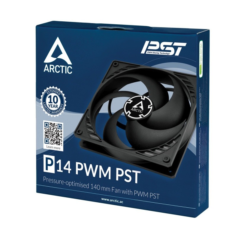 Buy Arctic P14 PWM PST - P14 PWM PST - 140mm Case Fan - Black in Cyprus, Nicosia, Limassol, Larnaka, Pafos