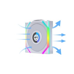 Buy UNIFAN SL Wireless LCD 120 - White - 3-Pack (3x120mm PWM Fans with Wireless ... in Cyprus, Nicosia, Limassol, Larnaka, Pafos