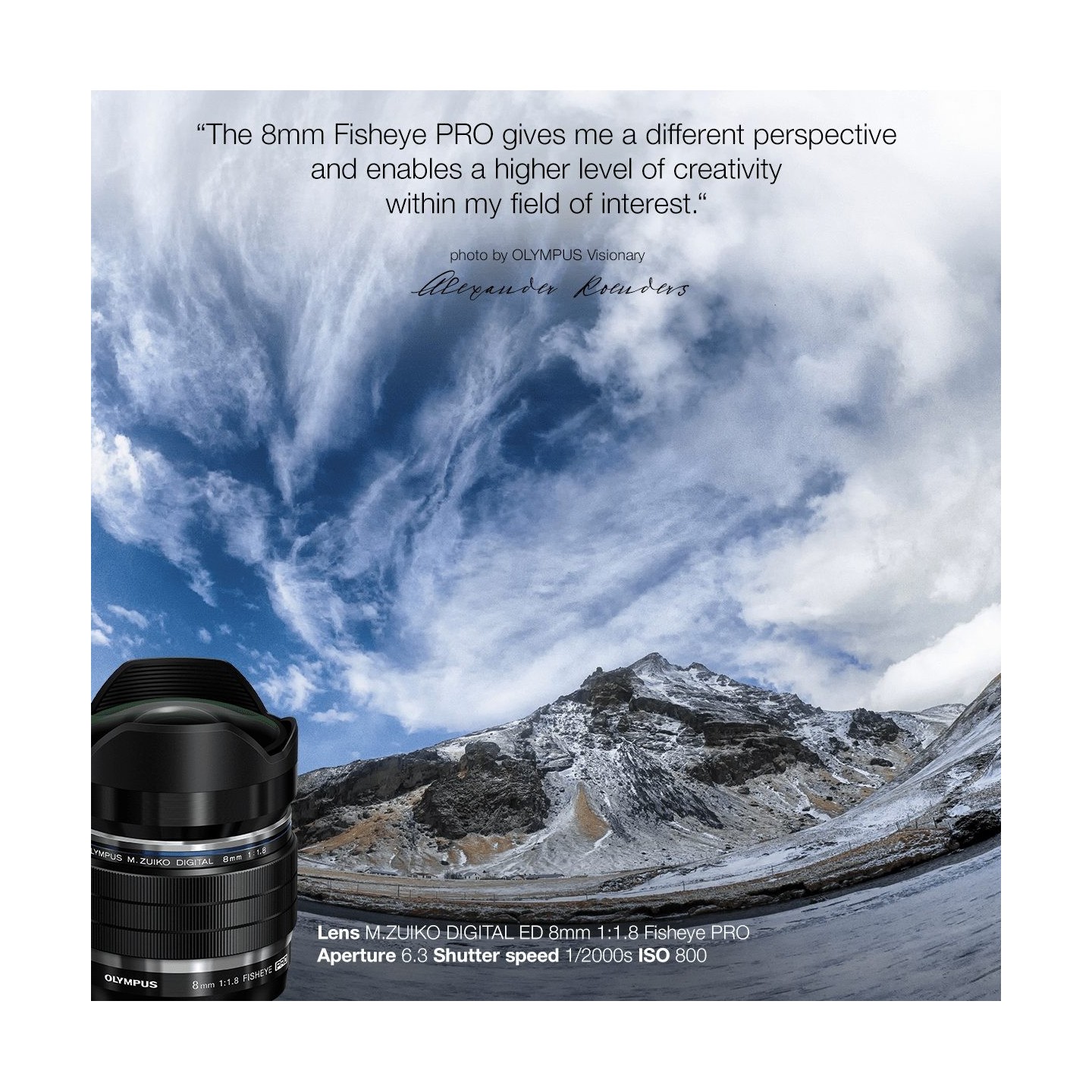 M.ZUIKO DIGITAL ED 8mm F1.8 FISHEYE PRO - 8mm F1.8 - Ultra-wide fisheye lens — Buy in Cyprus with Fast Delivery