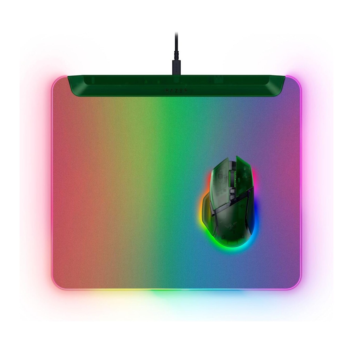 Razer Firefly V2 Pro Phantom Green – RGB Gaming Mouse Pad w/ USB Hub | Armenius Store