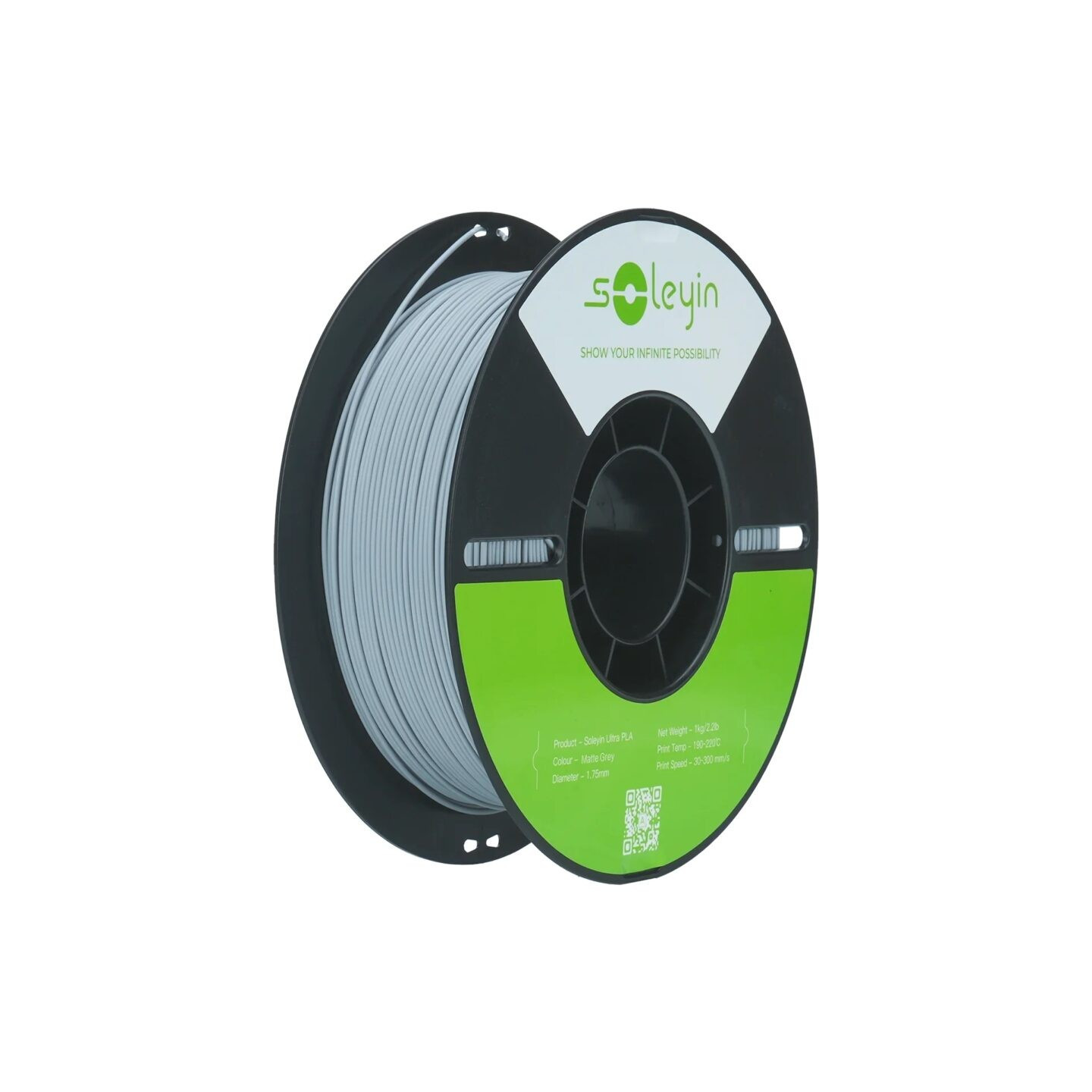 Creality Soleyin Ultra PLA 1 kg Spool 1.75 mm - Matte Gray — Buy in Cyprus with Fast Delivery