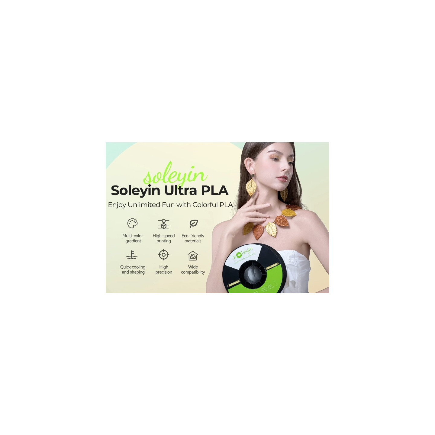 Creality Soleyin Ultra PLA 1 kg Spool 1.75 mm - Matte Gray — Buy in Cyprus with Fast Delivery