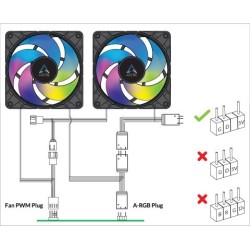 Buy Arctic P12 PWM PST RGB 0dB - P12 PWM PST RGB 0dB - 120mm ARGB Case Fan, PWM,... in Cyprus, Nicosia, Limassol, Larnaka, Pafos