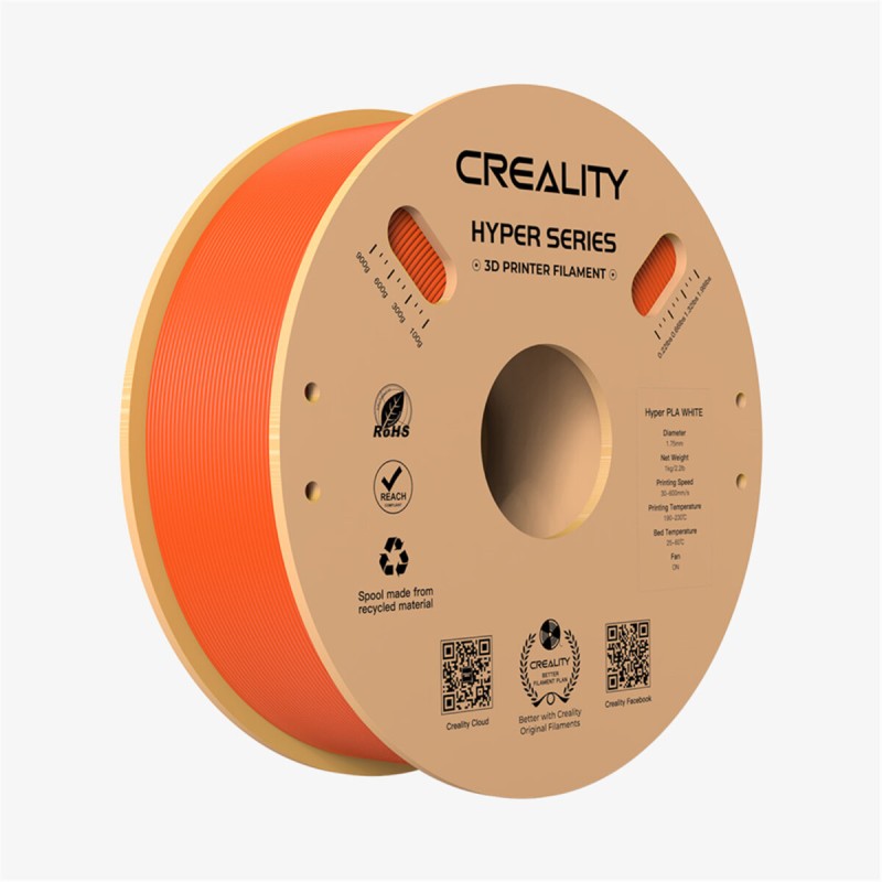 Buy Creality Hyper PLA Orange 3D Printer Filament - 1 kg Spool - 1.75mm, High-sp... in Cyprus, Nicosia, Limassol, Larnaka, Pafos