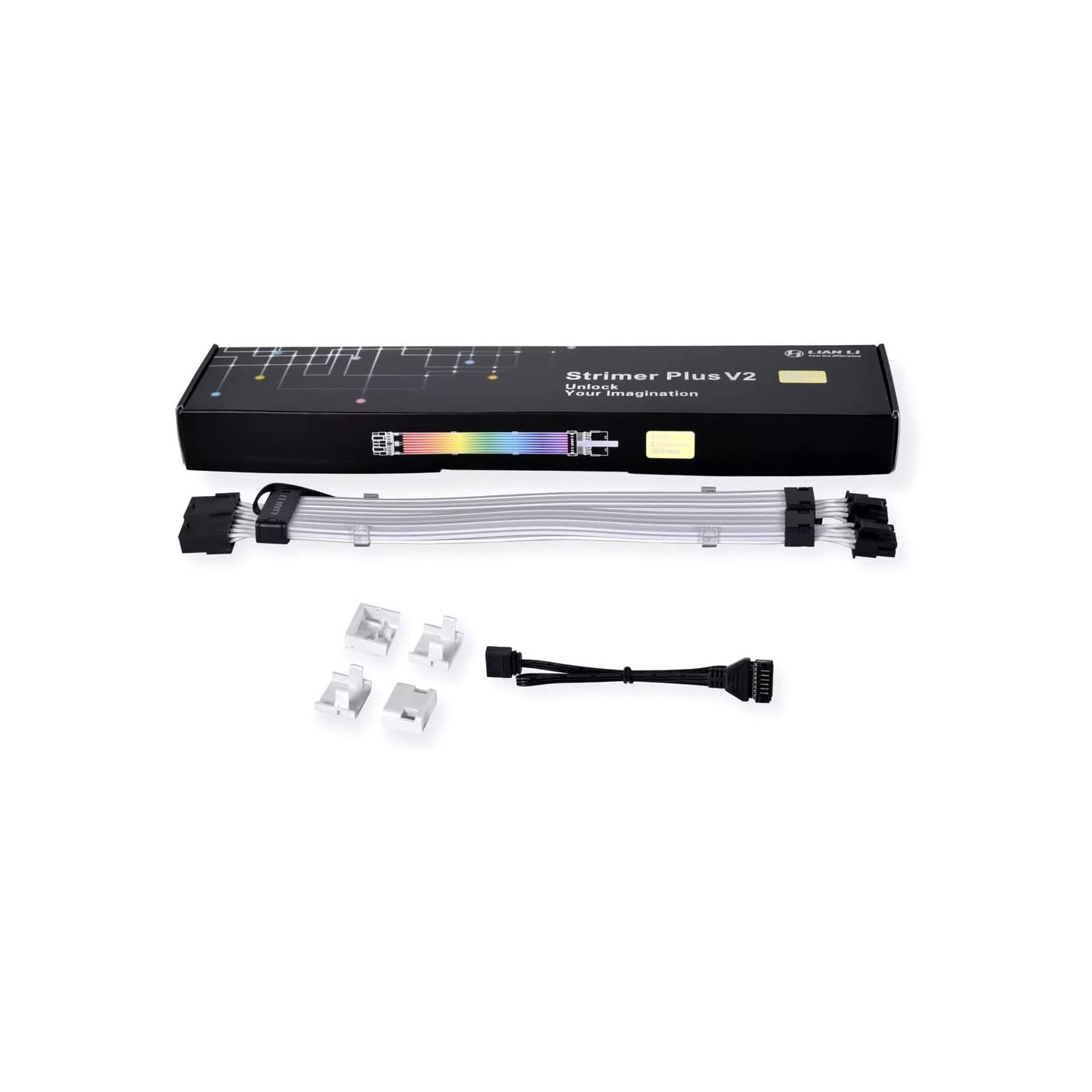 Lian Li STRIMER Plus V2 - STRIMER Plus V2 - ARGB 108-LED 8-Pin GPU Extension Cable (No Controller)