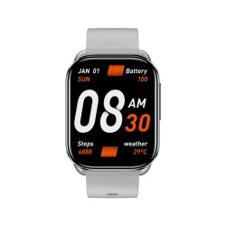 Buy QCY Watch GS S6 Gray - GS S6 - 2.02" TFT, 320x502, 60Hz, Bluetooth Calling, ... in Cyprus, Nicosia, Limassol, Larnaka, Pafos