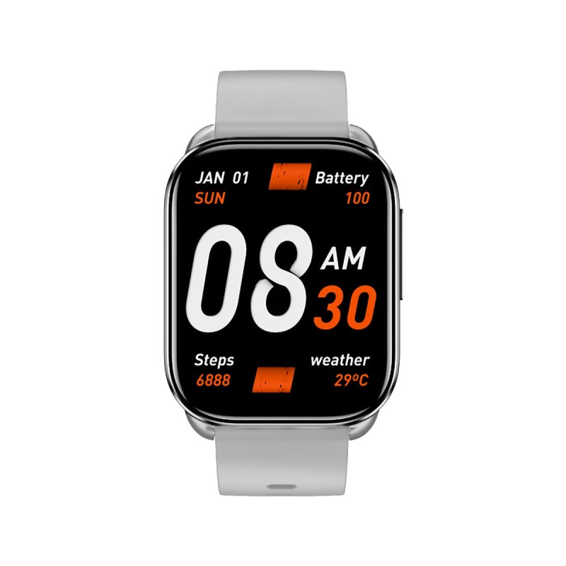 Buy QCY Watch GS S6 Gray - GS S6 - 2.02" TFT, 320x502, 60Hz, Bluetooth Calling, ... in Cyprus, Nicosia, Limassol, Larnaka, Pafos