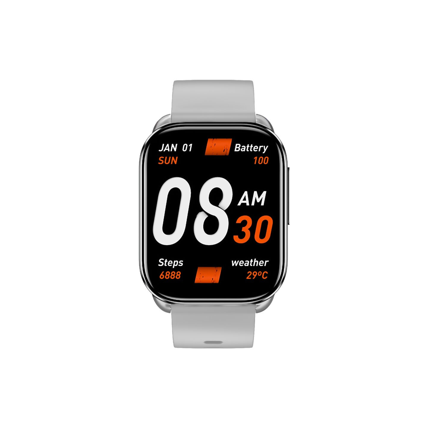 QCY Watch GS S6 Gray - GS S6 - 2.02" TFT, 320x502, 60Hz, Bluetooth Calling, IPX8, 14-day Battery
