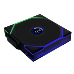 Lian Li UNI FAN TL-LCD Wireless Reverse 120 Case Fan - Black 3-Pack + Controller (Boxed) — Buy in Cyprus with Fast Delivery