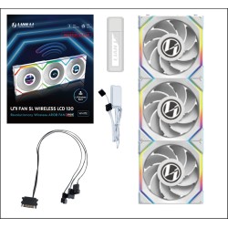 Lian Li UNI FAN SL Wireless LCD 120 - 3x120mm Reverse Blade White (Boxed) — Buy in Cyprus with Fast Delivery