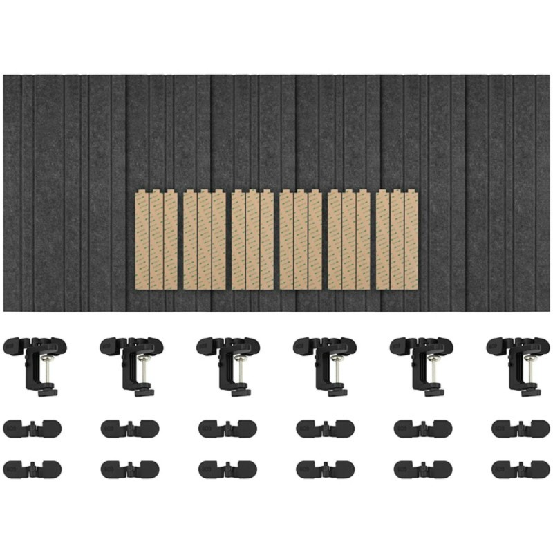 Buy Streamplify Acoustic Panel - 9 Pack - Grey, 60x30 cm, 12 mm, 20 dB Noise Red... in Cyprus, Nicosia, Limassol, Larnaka, Pafos