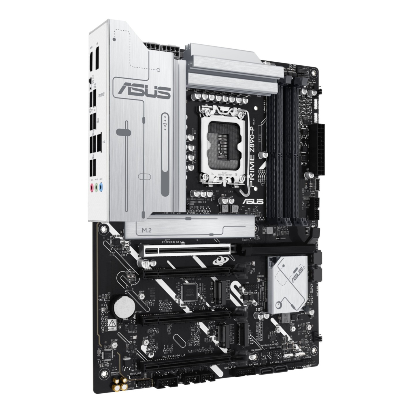 ASUS PRIME Z890-P LGA 1851 ATX Motherboard - DDR5 192GB, 4x M.2, PCIe 5.0, 2.5Gb LAN, HDMI 2.1 (Black)