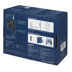 Arctic W1A Monitor Wall Mount - VESA 75/100, Single Arm, 20kg (Boxed) — Buy in Cyprus with Fast Delivery