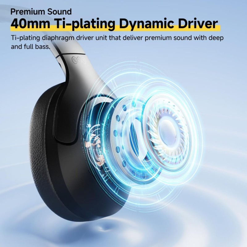 Buy QCY H3 Lite Headset - H3 Lite - ANC, BT5.3, 40mm Drivers, 60h Battery, Black in Cyprus, Nicosia, Limassol, Larnaka, Pafos