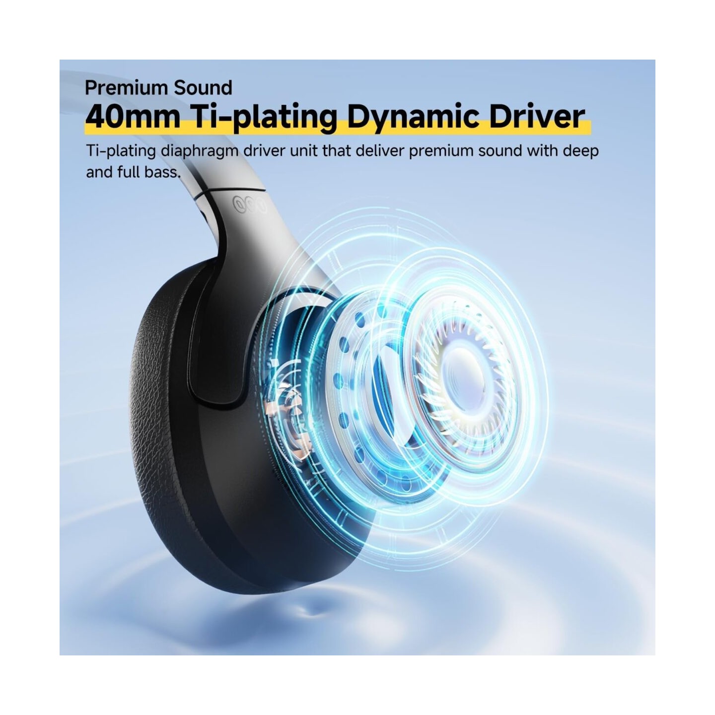 QCY H3 Lite Headset - H3 Lite - ANC, BT5.3, 40mm Drivers, 60h Battery, Black — Buy in Cyprus with Fast Delivery