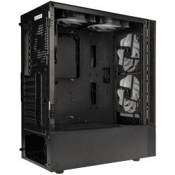 Kolink Observatory MX Mesh ARGB Midi Tower Case - Black - 5 ARGB Fans Included (2x140mm, 3x120mm) - 5999094005822 (Boxed)