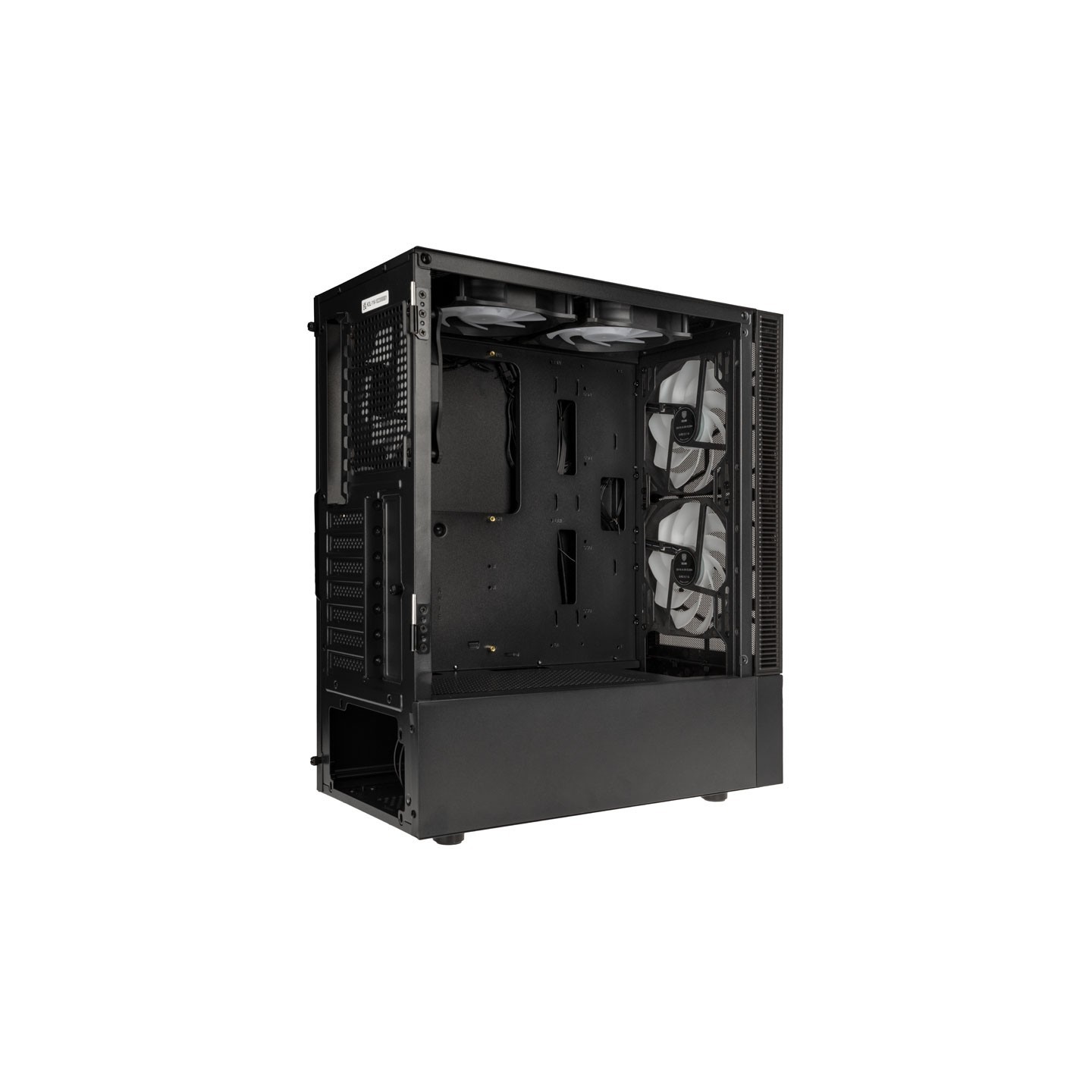 Kolink Observatory MX Mesh ARGB Midi Tower Case - Black - 5 ARGB Fans Included (2x140mm, 3x120mm) - 5999094005822 (Boxed)