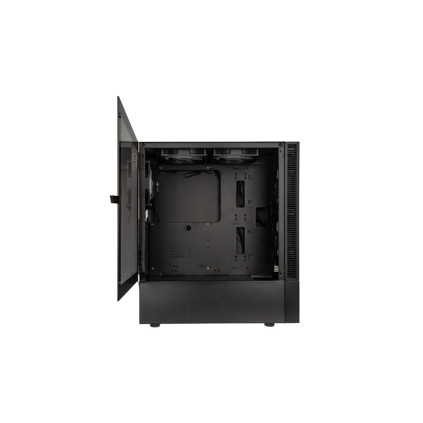 Kolink Observatory MX Mesh ARGB Midi Tower Case - Black - 5 ARGB Fans Included (2x140mm, 3x120mm) - 5999094005822 (Boxed)