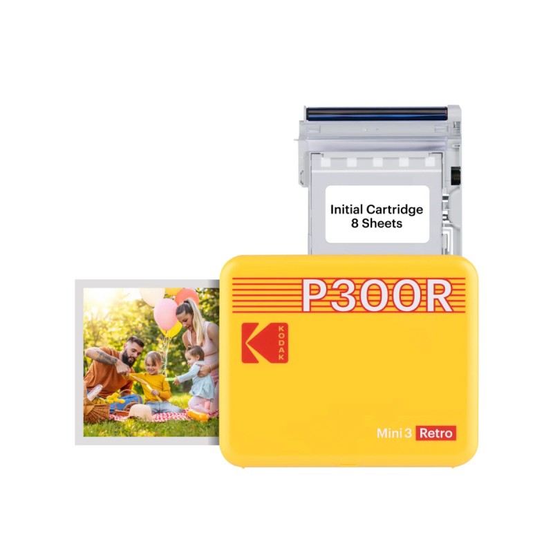 Buy Kodak Mini 3 Retro 4PASS Smartphone Photo Printer - Mini 3 Retro - Yellow, P... in Cyprus, Nicosia, Limassol, Larnaka, Pafos