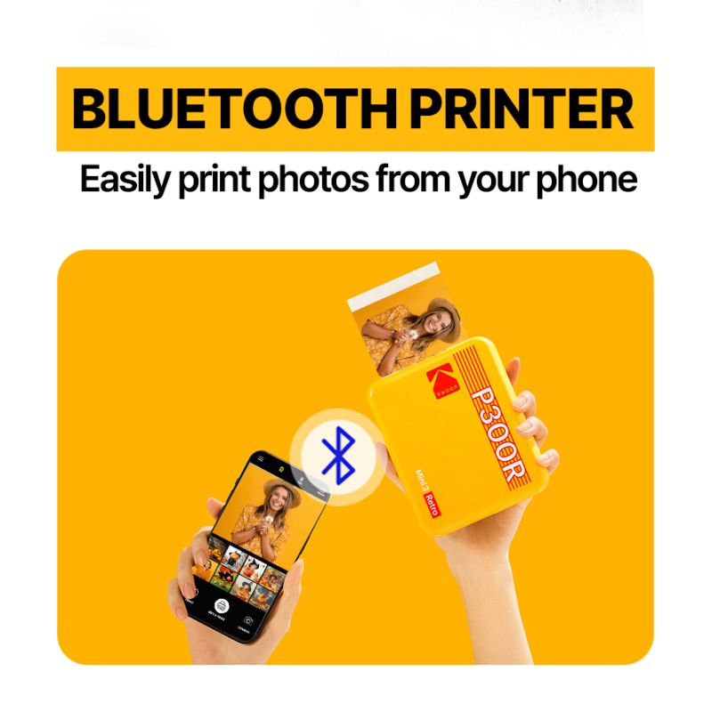 Buy Kodak Mini 3 Retro 4PASS Smartphone Photo Printer - Mini 3 Retro - Yellow, P... in Cyprus, Nicosia, Limassol, Larnaka, Pafos