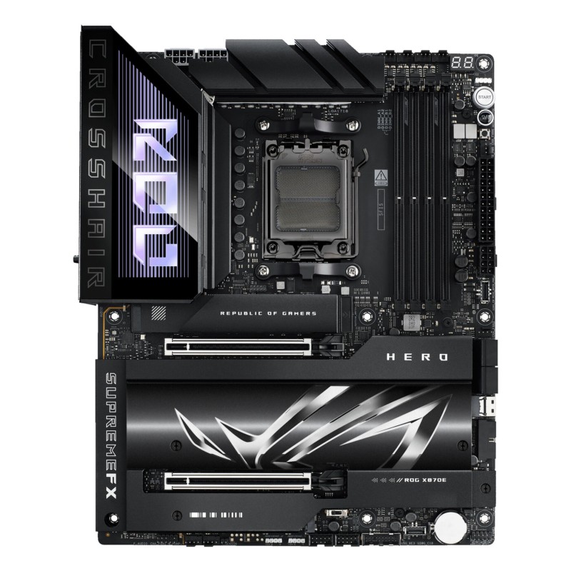 Buy ASUS ROG Crosshair X870E Hero - AM5 ATX Motherboard - DDR5, 4x DIMM, 192GB, ... in Cyprus, Nicosia, Limassol, Larnaka, Pafos