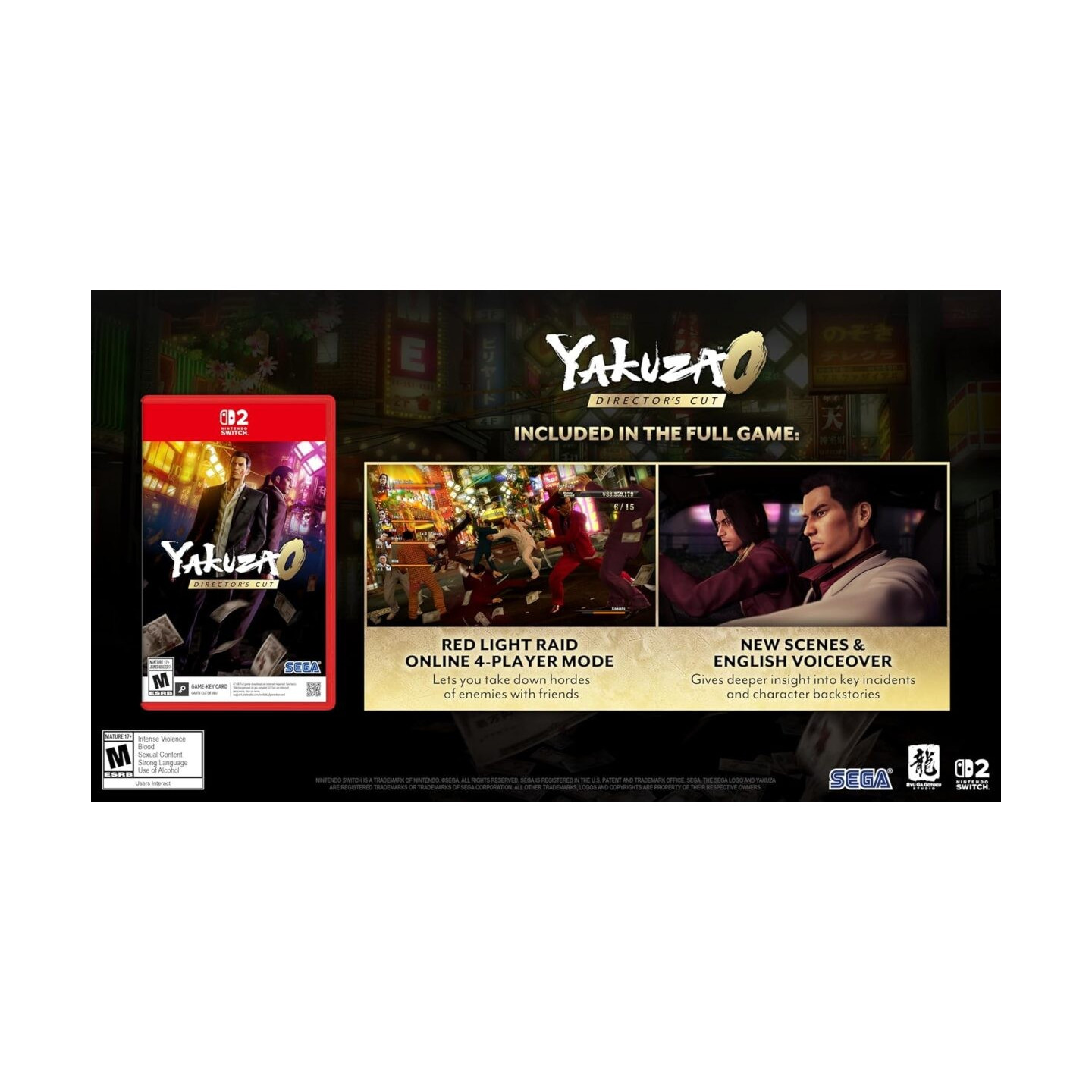 Yakuza 0 Director's Cut - Nintendo Switch 2 - Action-Adventure, Red Light Raid Online — Buy in Cyprus with Fast Delivery
