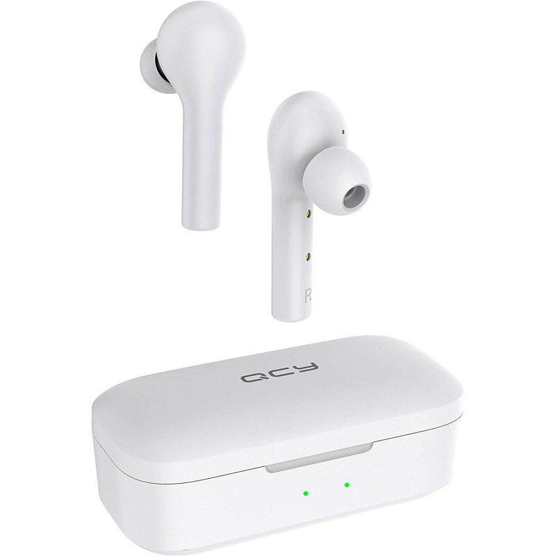Buy QCY T5 TWS Earbuds - T5 - White, 6mm Driver, 5h Battery, ENC, IPX5 in Cyprus, Nicosia, Limassol, Larnaka, Pafos