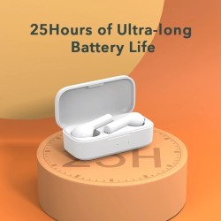 Buy QCY T5 TWS Earbuds - T5 - White, 6mm Driver, 5h Battery, ENC, IPX5 in Cyprus, Nicosia, Limassol, Larnaka, Pafos