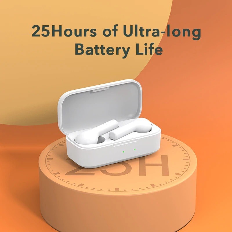 Buy QCY T5 TWS Earbuds - T5 - White, 6mm Driver, 5h Battery, ENC, IPX5 in Cyprus, Nicosia, Limassol, Larnaka, Pafos