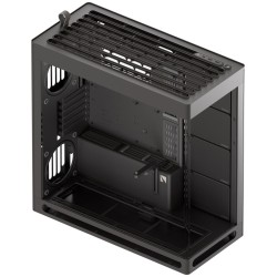 HAVN HS 420 Black Premium Midi Tower Case - HS 420 - Horizontal GPU orientation, 2-chamber design (Boxed)