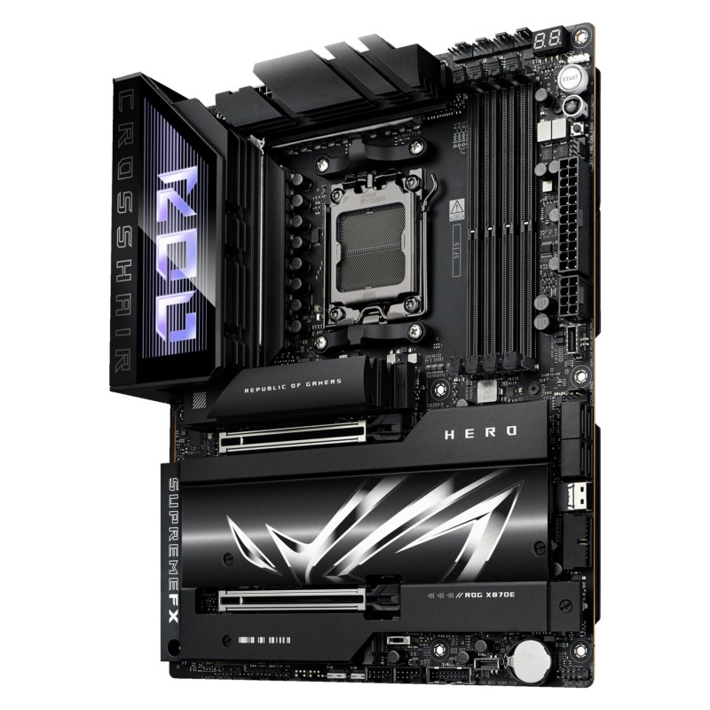 Buy ASUS ROG Crosshair X870E Hero - AM5 ATX Motherboard - DDR5, 4x DIMM, 192GB, ... in Cyprus, Nicosia, Limassol, Larnaka, Pafos