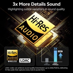 Buy QCY AilyBuds E10 Black - E10 - TWS Earbuds, Hi-Res LDAC, 13mm Bio-diaphragm,... in Cyprus, Nicosia, Limassol, Larnaka, Pafos