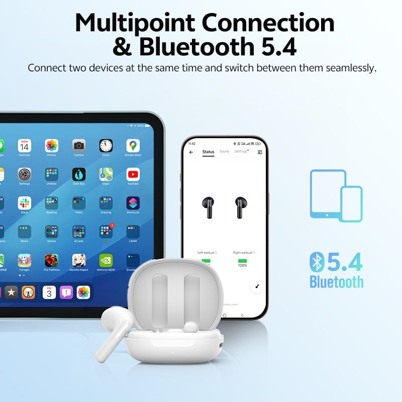 Buy QCY AilyBuds E10 Black - E10 - TWS Earbuds, Hi-Res LDAC, 13mm Bio-diaphragm,... in Cyprus, Nicosia, Limassol, Larnaka, Pafos