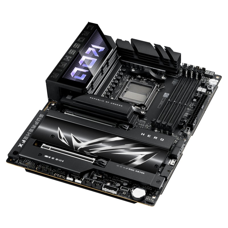 Buy ASUS ROG Crosshair X870E Hero - AM5 ATX Motherboard - DDR5, 4x DIMM, 192GB, ... in Cyprus, Nicosia, Limassol, Larnaka, Pafos