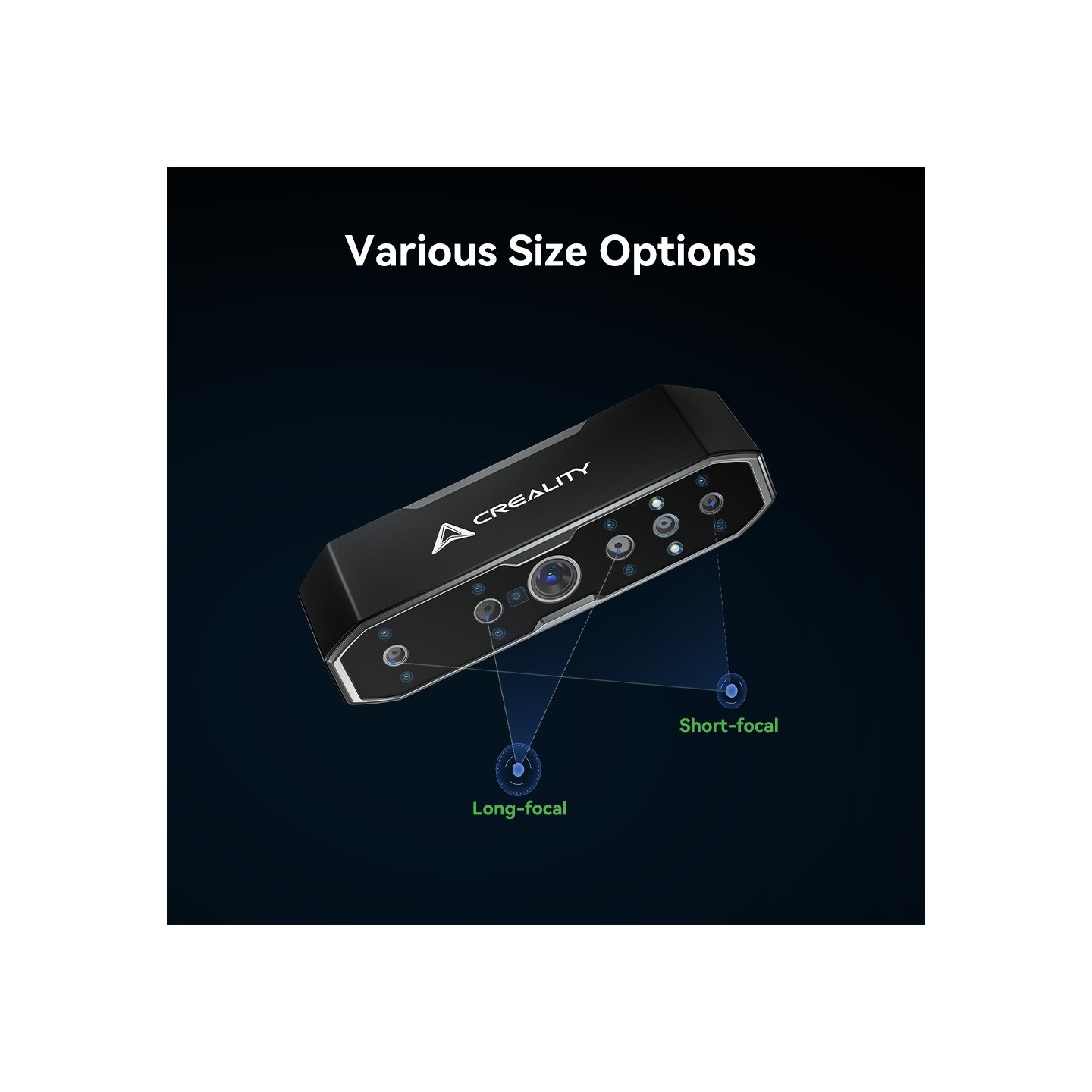 CR-Scan Otter 3D Scanner - CR-Scan Otter - Portable handheld, 10–2000 mm objects, 0.02 mm accuracy