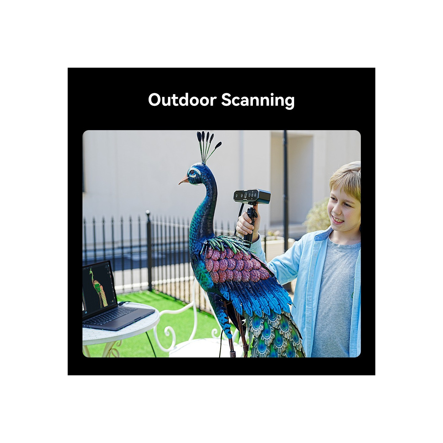 CR-Scan Otter 3D Scanner - CR-Scan Otter - Portable handheld, 10–2000 mm objects, 0.02 mm accuracy