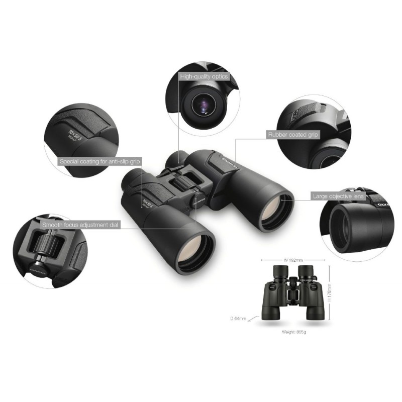 Buy Olympus OM-System Binoculars 10x50 S - Compact, bright optics, case & strap ... in Cyprus, Nicosia, Limassol, Larnaka, Pafos