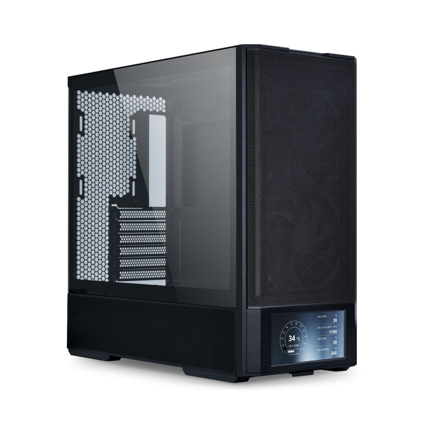 LANCOOL 207 DIGITAL Black - Micro-ATX Tower w/ 6-inch LCD, 4 Fans (Retail) — Buy in Cyprus with Fast Delivery