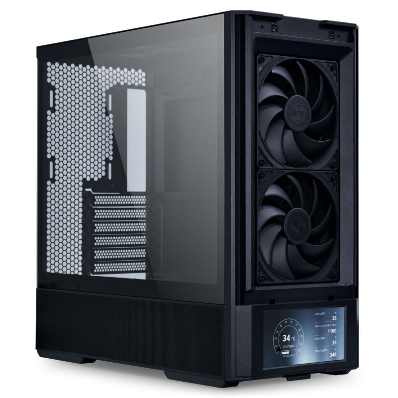 Buy LANCOOL 207 DIGITAL Black - 207 - Micro-ATX Tower with 6-inch LCD, 4 fans (2... in Cyprus, Nicosia, Limassol, Larnaka, Pafos