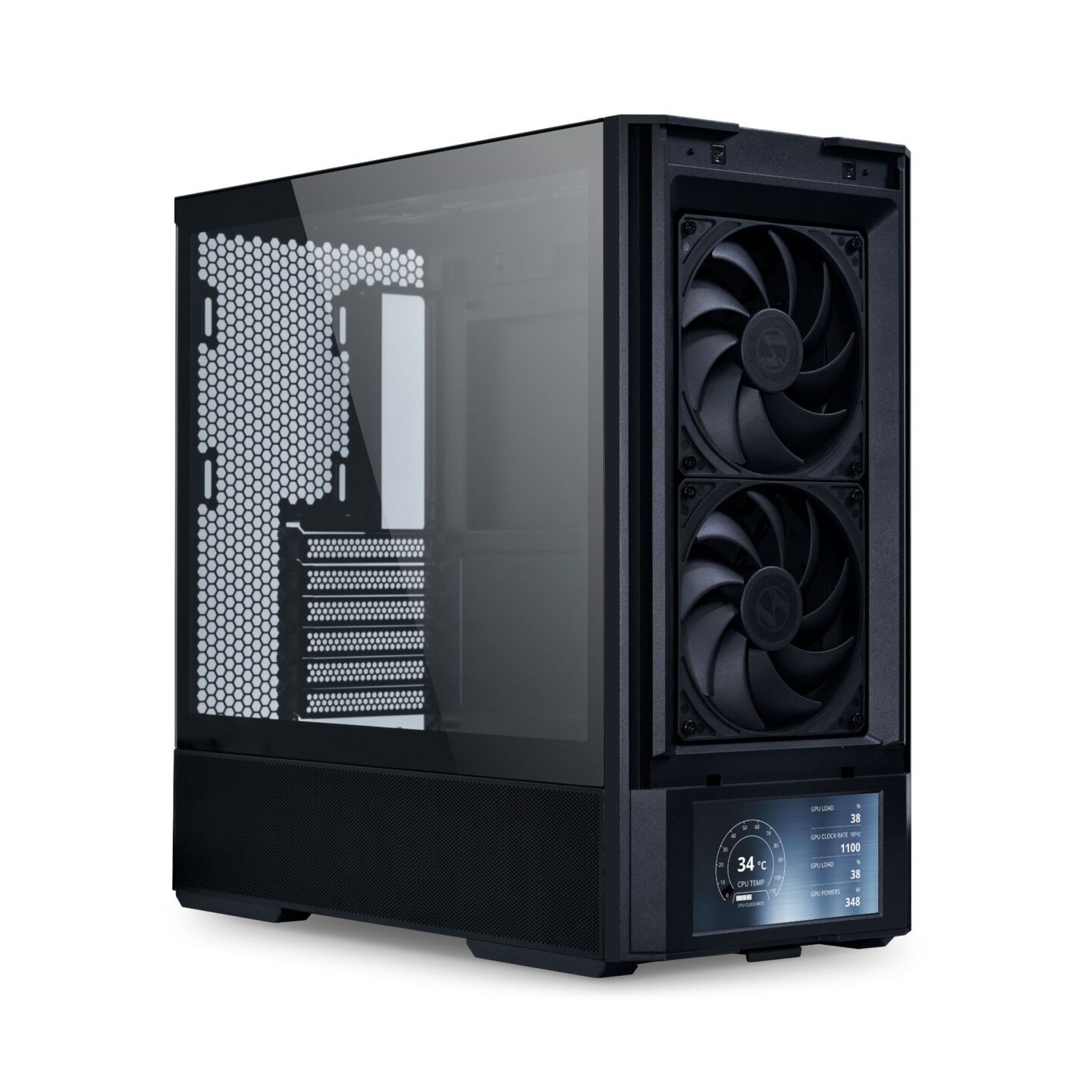LANCOOL 207 DIGITAL Black - Micro-ATX Tower w/ 6-inch LCD, 4 Fans (Retail) — Buy in Cyprus with Fast Delivery