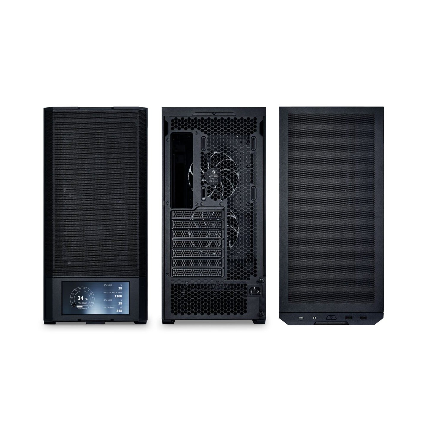 LANCOOL 207 DIGITAL Black - Micro-ATX Tower w/ 6-inch LCD, 4 Fans (Retail) — Buy in Cyprus with Fast Delivery