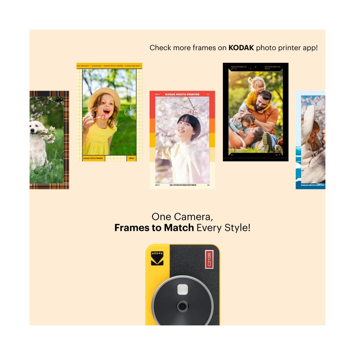 Kodak Mini Shot 2 Retro - Instant Camera & Photo Printer - Bluetooth, 8 Sheets — Buy in Cyprus with Fast Delivery