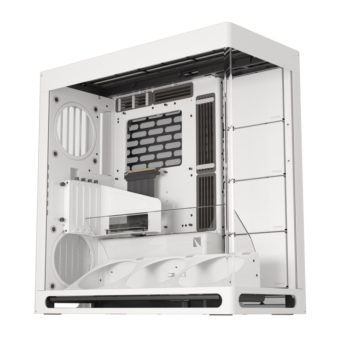 HAVN HS 420 VGPU White Premium Midi Tower Case - HS 420 - Vertical GPU Support — Buy in Cyprus with Fast Delivery