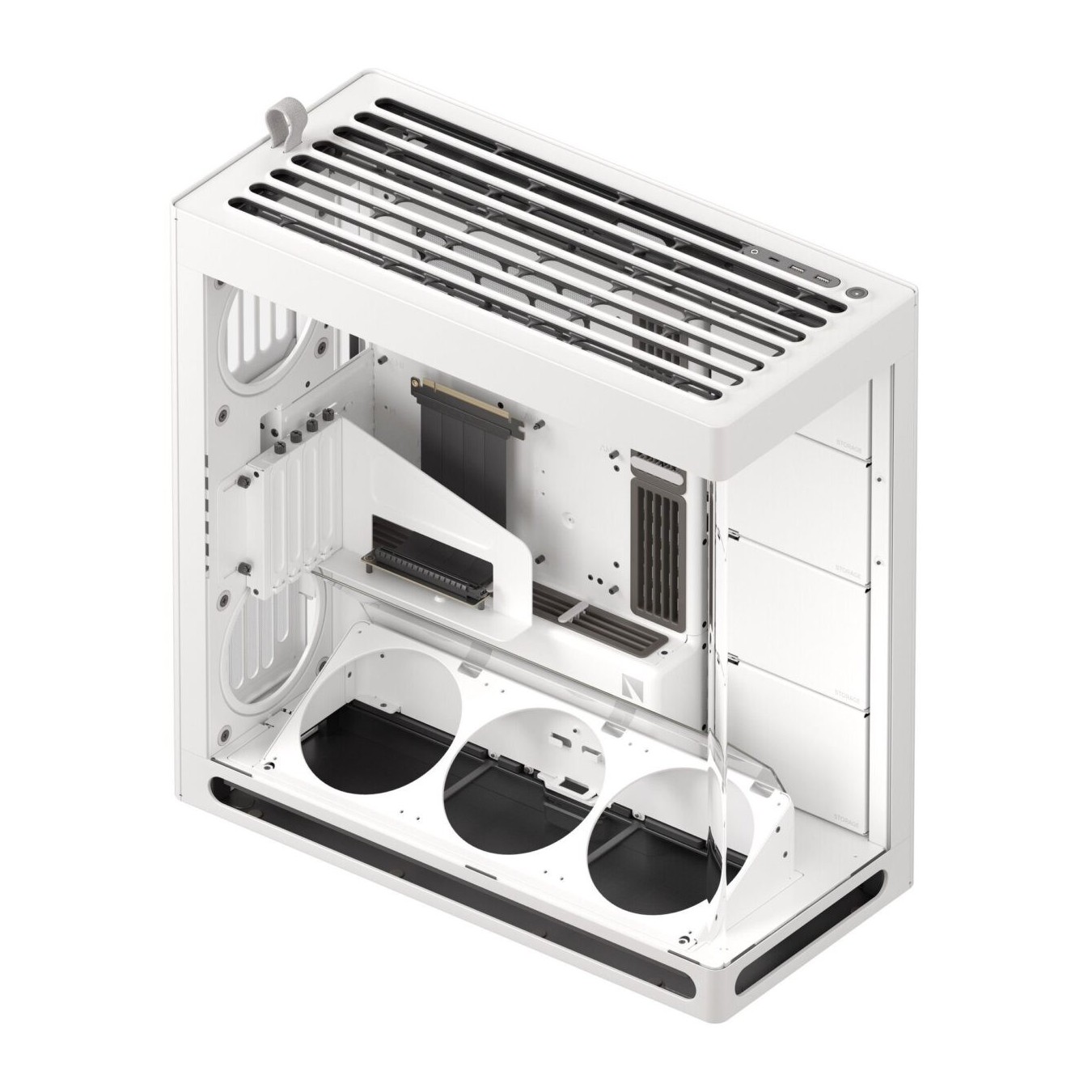 HAVN HS 420 VGPU White Premium Midi Tower Case - HS 420 - Vertical GPU Support — Buy in Cyprus with Fast Delivery